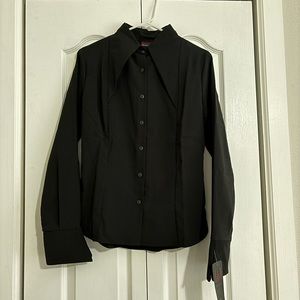 Heavy Red women’s button up shirt